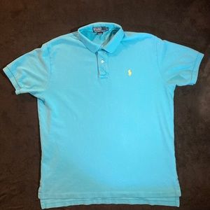 Polo by Ralph Lauren - Light Blue Polo with Yellow Logo